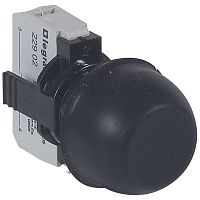 Кнопка с потайным толкателем и защитным колпачком - Osmoz - в сборе - IP 66 - чёрный | код 023713 |  Legrand